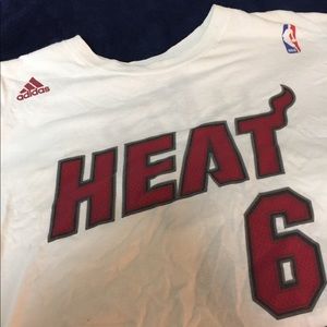 NBA Heat Adidas Lebron James Shirt